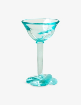 Completedworks Thaw Martini Glass Clear In Blue