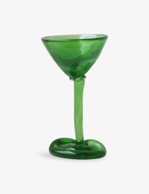 Completedworks Thaw Martini Glass Leaf Green