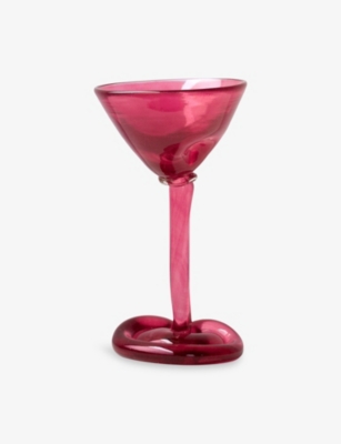 Completedworks Thaw Martini Glass Magenta In Red