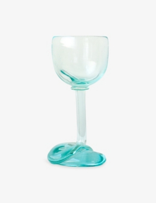 Completedworks Thaw Wine Glass Clear In Blue