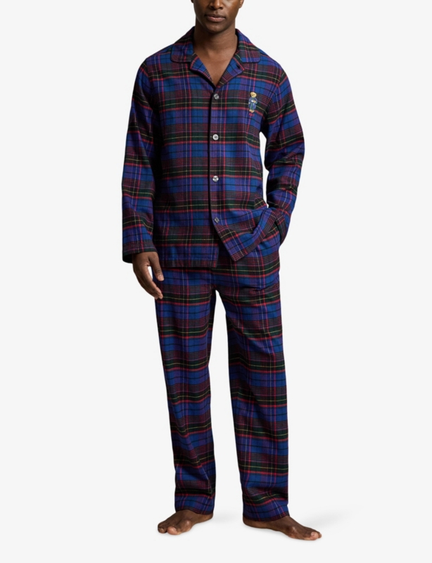 Plaid Relaxed-Fit Flannel Pyjama Set