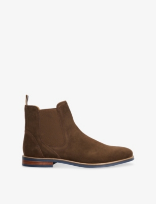 Dune Womens Brown Suede Mckinley Suede Chelsea Boots Eur 41 / 7 Uk