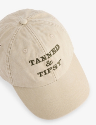 TORIS EMBROIDERY: Tanned & Tipsy Cotton Cap