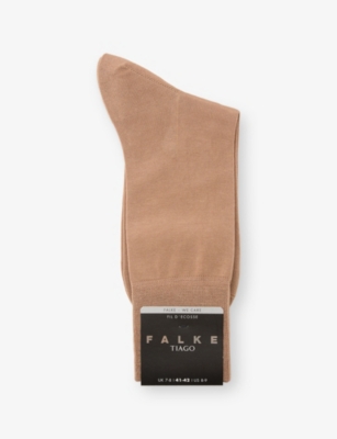 Falke Mens  Tiago Cotton-blend Socks In Brown