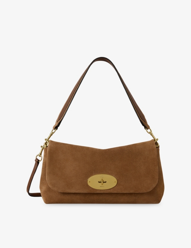 Delilah Flap Suede Shoulder Bag