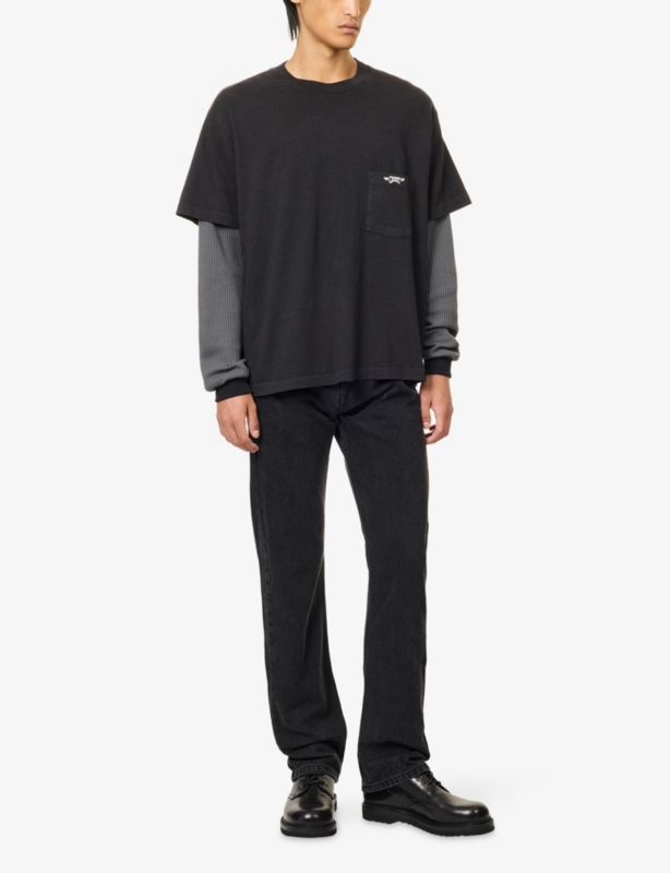 Layered Graphic-Print Cotton T-Shirt