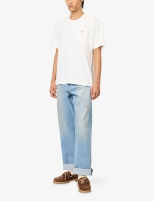 CHERRY LOS ANGELES: Quality Goods Brand-Print Cotton T-Shirt