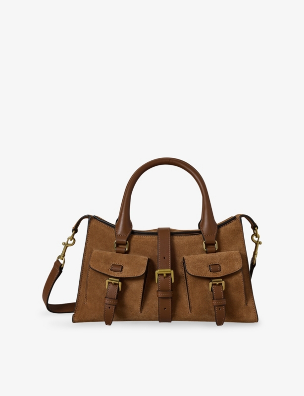 Roxanne Small Suede Satchel Bag