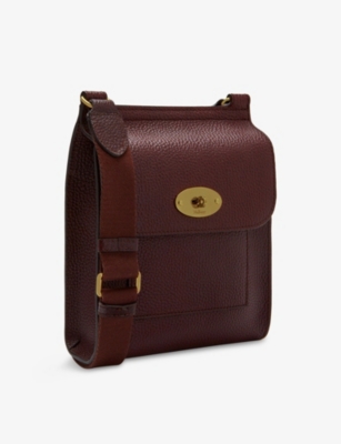 MULBERRY 안토니 스몰 그레인드 가죽 메신저 백