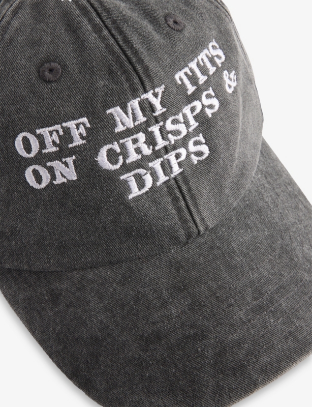 Off My Tits On Crisps and Dips Cotton Cap